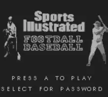 Image n° 1 - screenshots  : Sports Illustrated - Football & Baseball